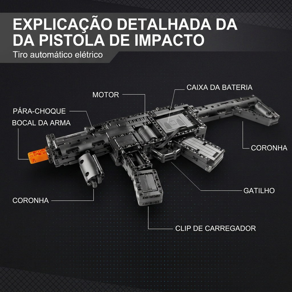 Submetralhadora HK MP5 (783 pe&ccedil;as)