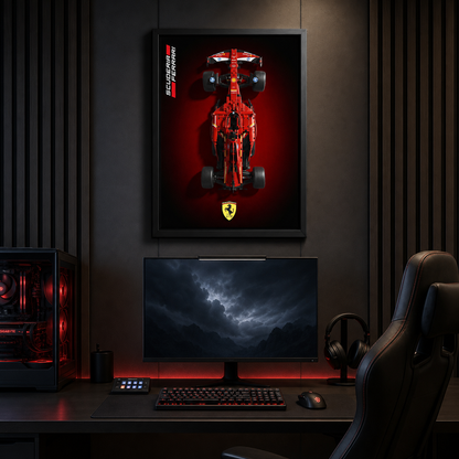 Quadro Fosco para a F&oacute;rmula-1 Ferrari SF24 Degrade