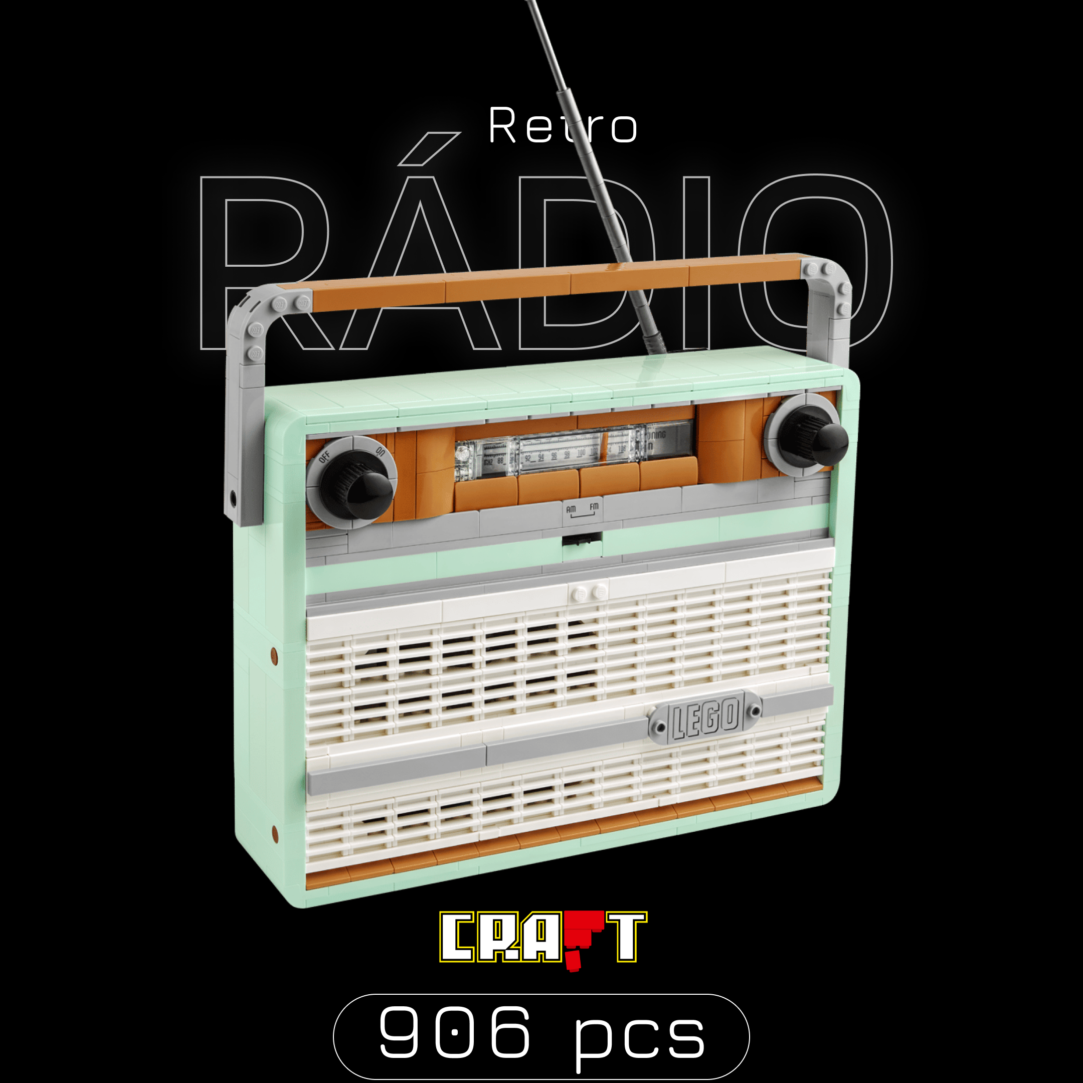 R&aacute;dio Retro (906 pe&ccedil;as)