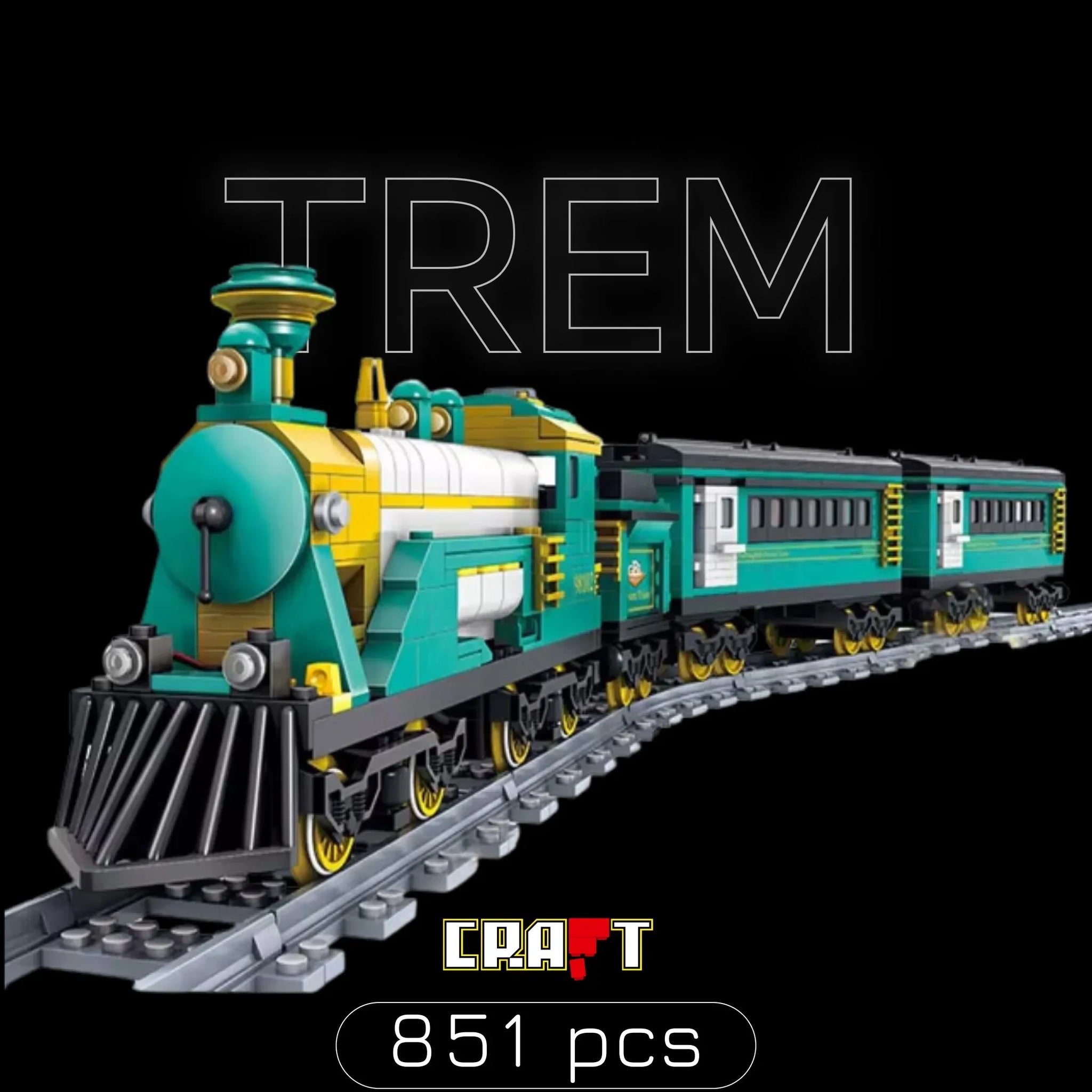 Trem com Motor El&eacute;trico (851 pe&ccedil;as)