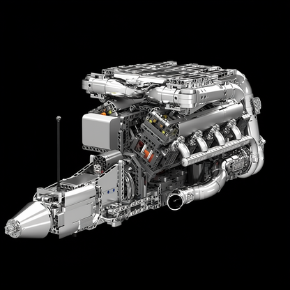 Motor Hypercar com C&acirc;mbio W16 (2899 pe&ccedil;as)