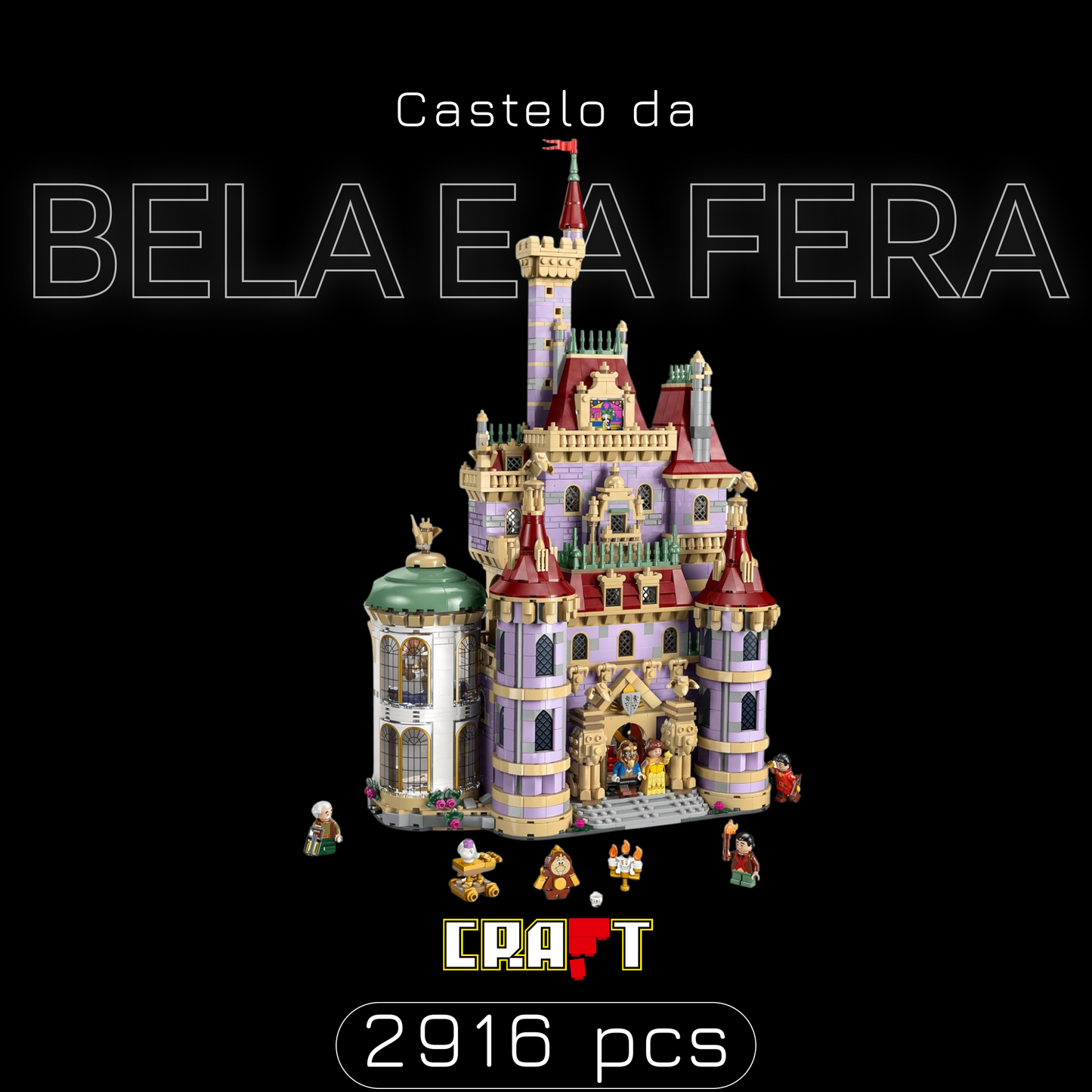 Castelo da Bela e a Fera (2916 pe&ccedil;as)