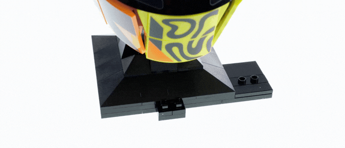 Capacete McLaren Mastercard - Lando Norris em GIF demonstrativo 5