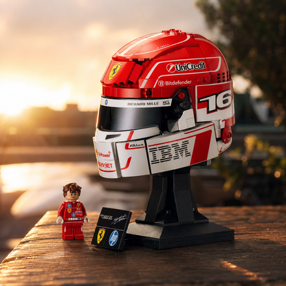 Capacete Ferrari HP - Charles Leclerc (886 pe&ccedil;as)