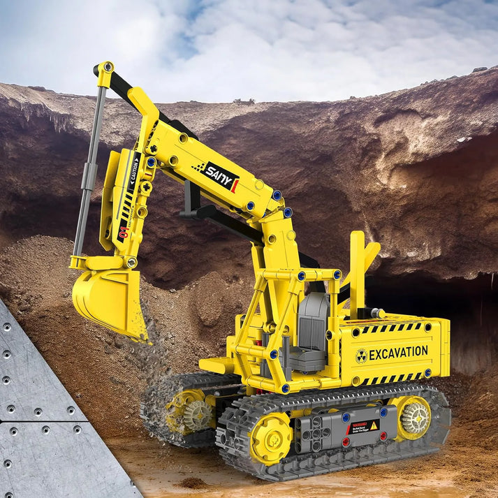 5 Carros de Constru&ccedil;&atilde;o Motorizados em 1 (555 pe&ccedil;as)