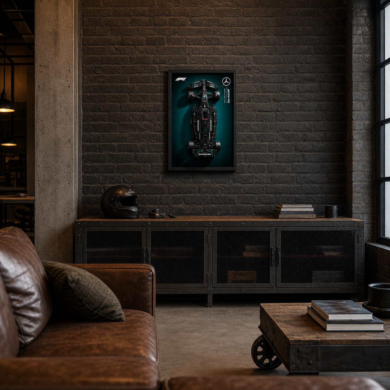 Quadro Fosco para a F&oacute;rmula-1 Mercedes-AMG W14