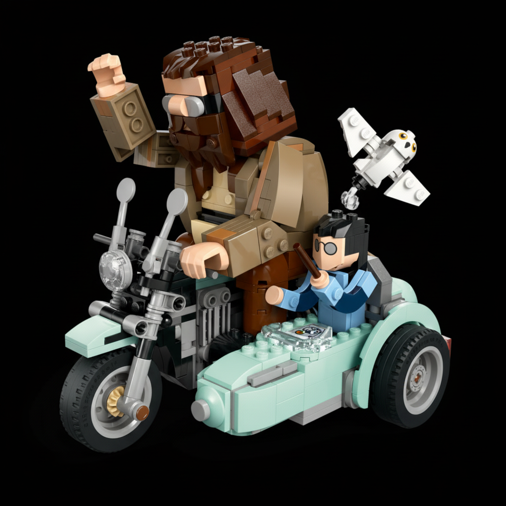 Harry Potter - Hagrid & Harry's Motocicleta (617 pe&ccedil;as)