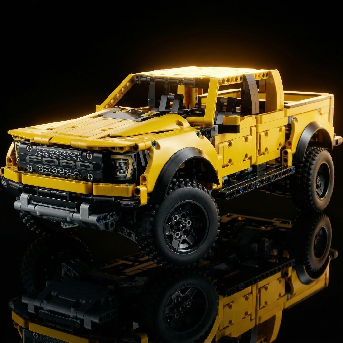 Ford F-150 Raptor Amarelo (1379 pe&ccedil;as)