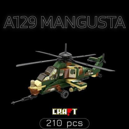 Helic&oacute;ptero A129 Mangusta (210 p&ccedil;s) - Brics Craft