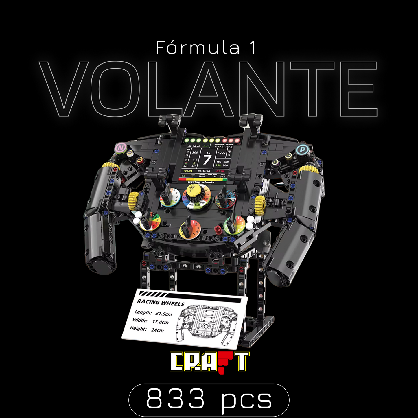 Volante F1 (833 pe&ccedil;as)