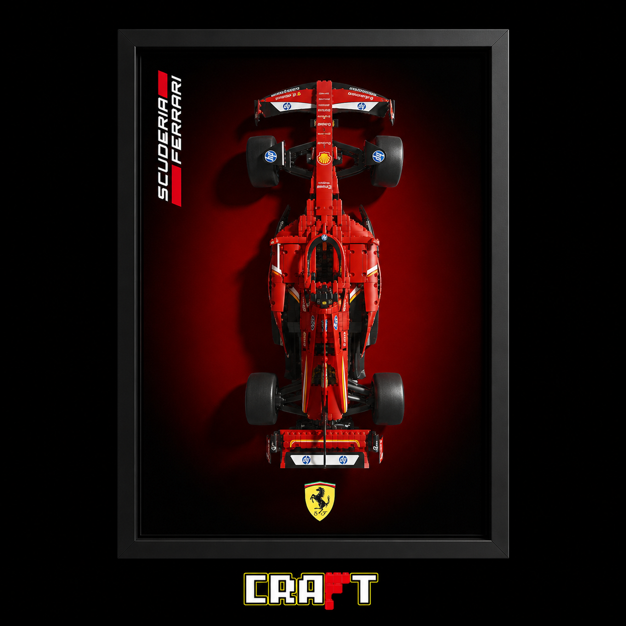 Quadro Fosco para a F&oacute;rmula-1 Ferrari SF24 Degrade