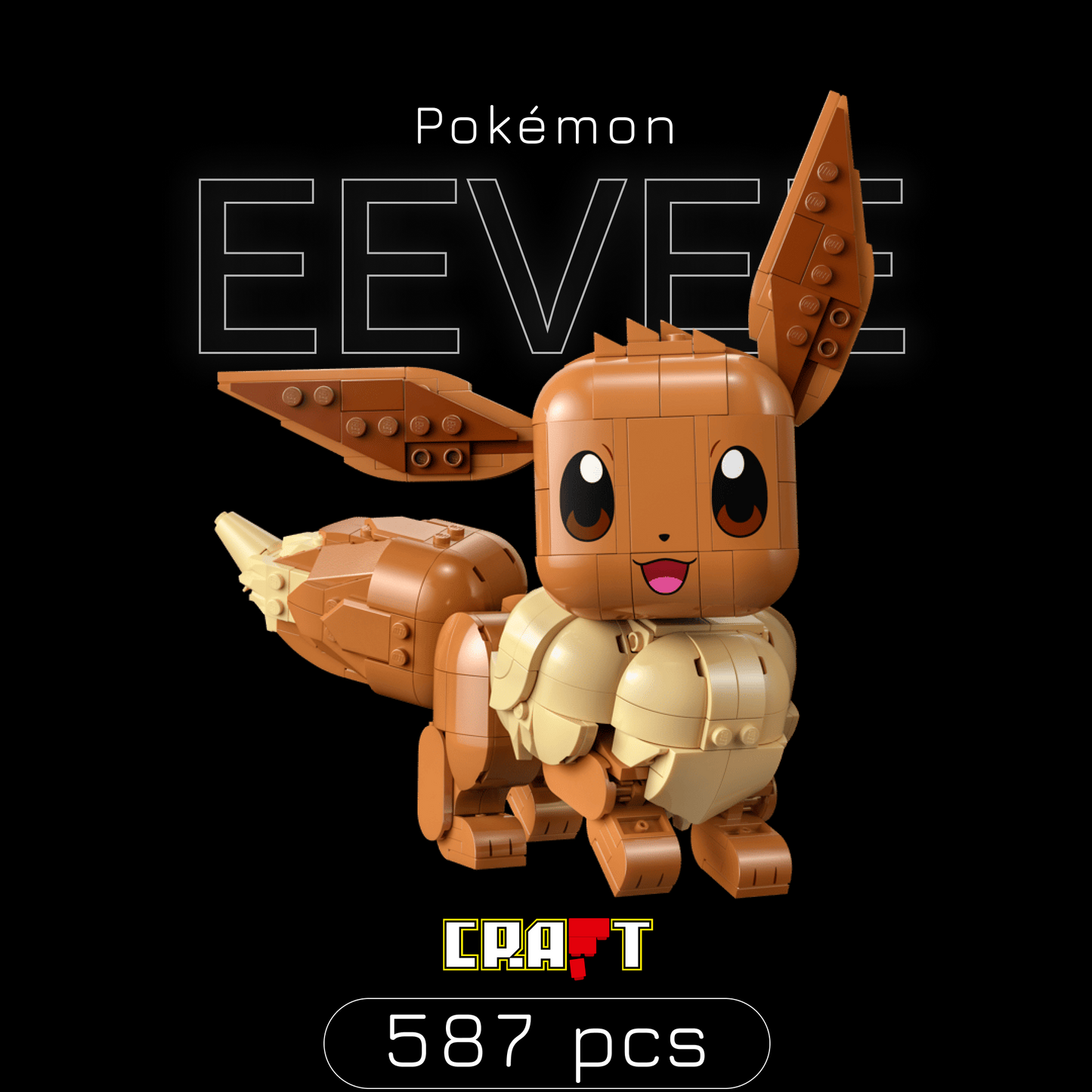 Pok&eacute;mon - Eevee (587 pe&ccedil;as)
