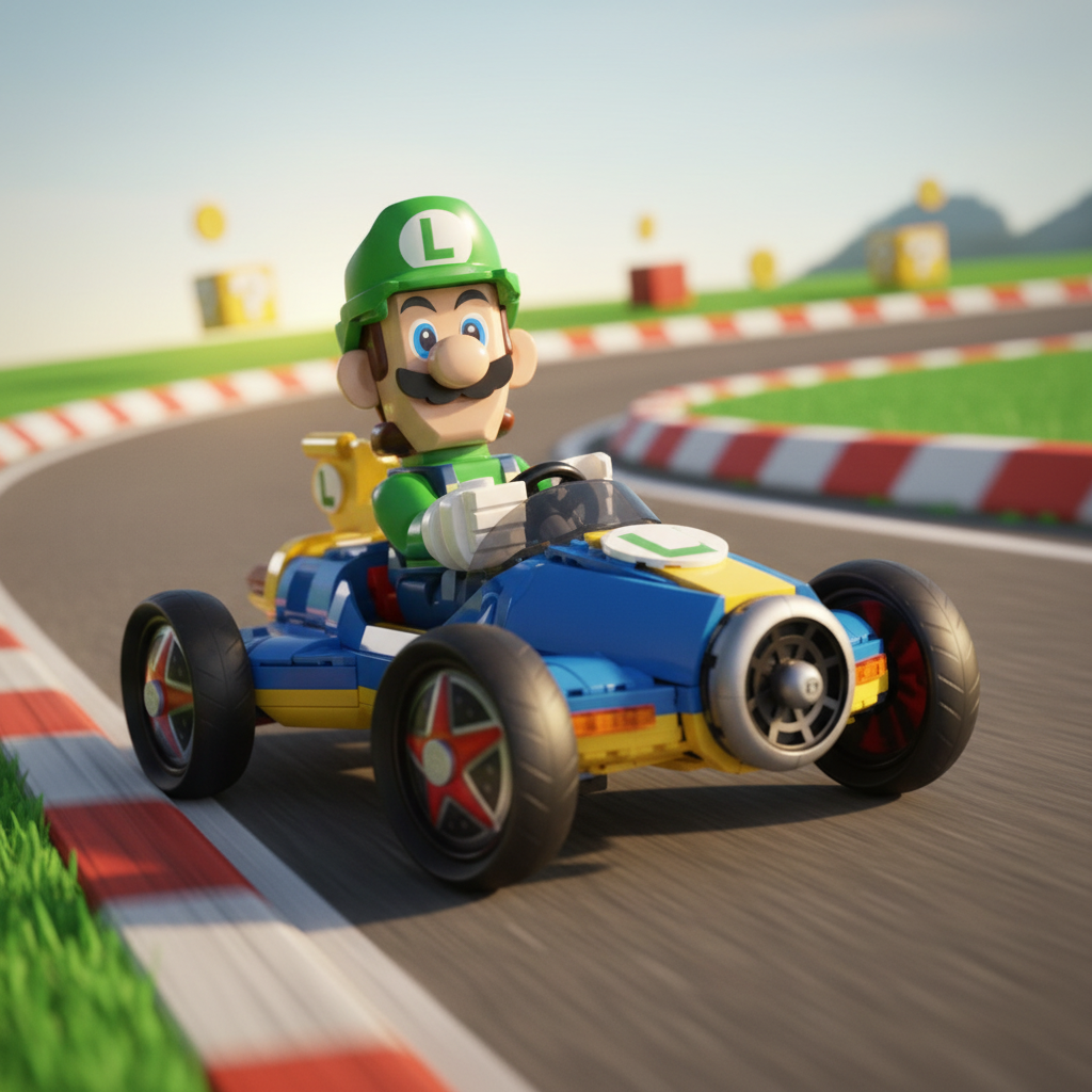 Oferta Exclusiva deste An&uacute;ncio I Mario Kart - Luigi (2234 pe&ccedil;as)