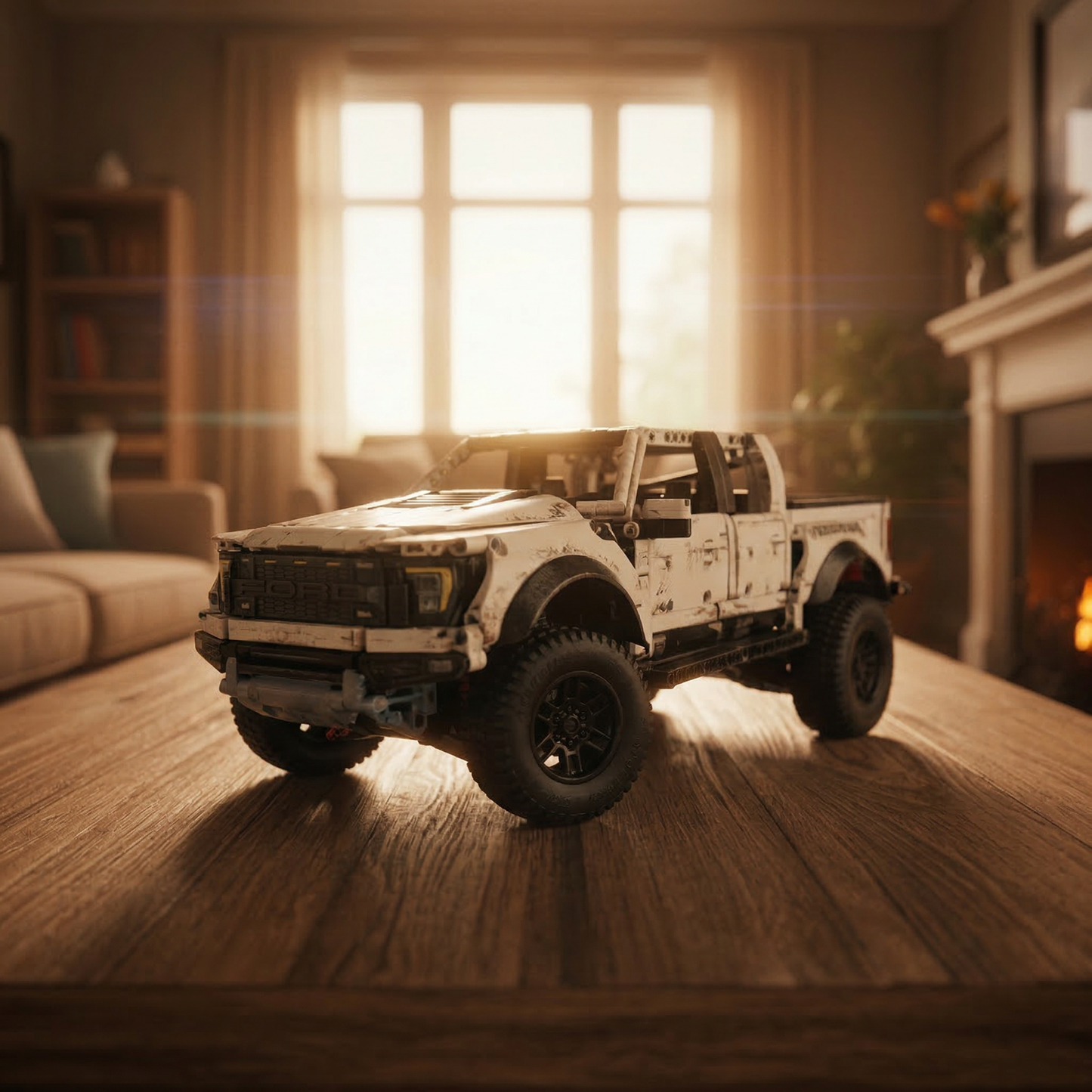 Ford F-150 Raptor Branca (1379 pe&ccedil;as)