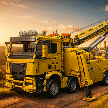Caminh&atilde;o Guincho MAN TGS Amarelo (4.883 pe&ccedil;as)