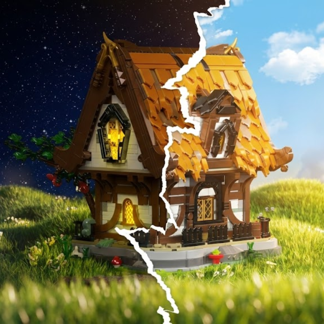 Cabana Medieval de Troncos (2192 pe&ccedil;as) - Brics Craft