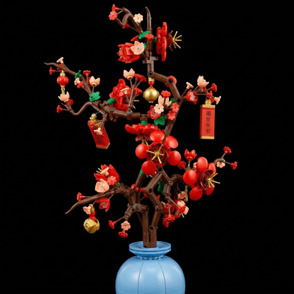 Flor de Ameixa em Vaso (547 pe&ccedil;as)