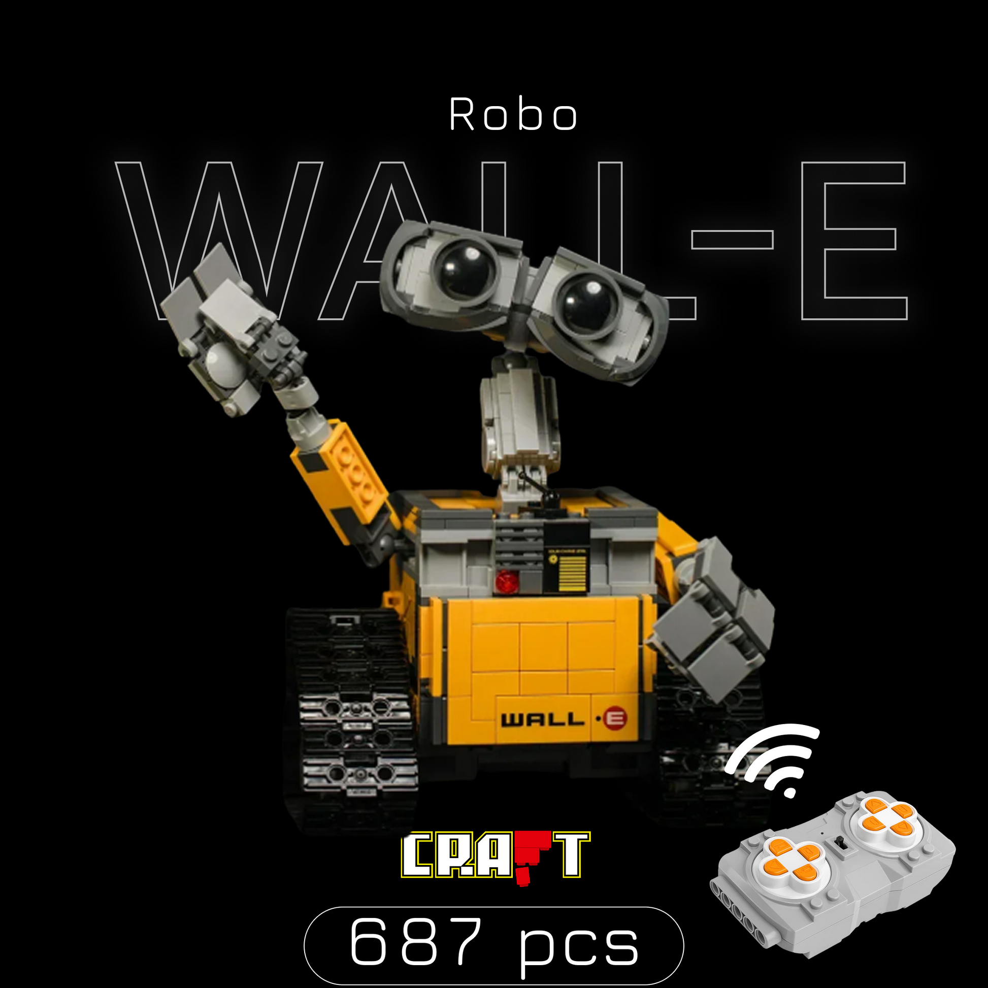 Wall-E Robo (687 pe&ccedil;as)