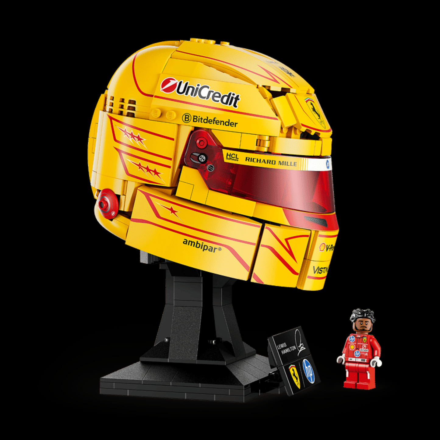 Capacete Ferrari HP - Lewis Hamilton (884 pe&ccedil;as)