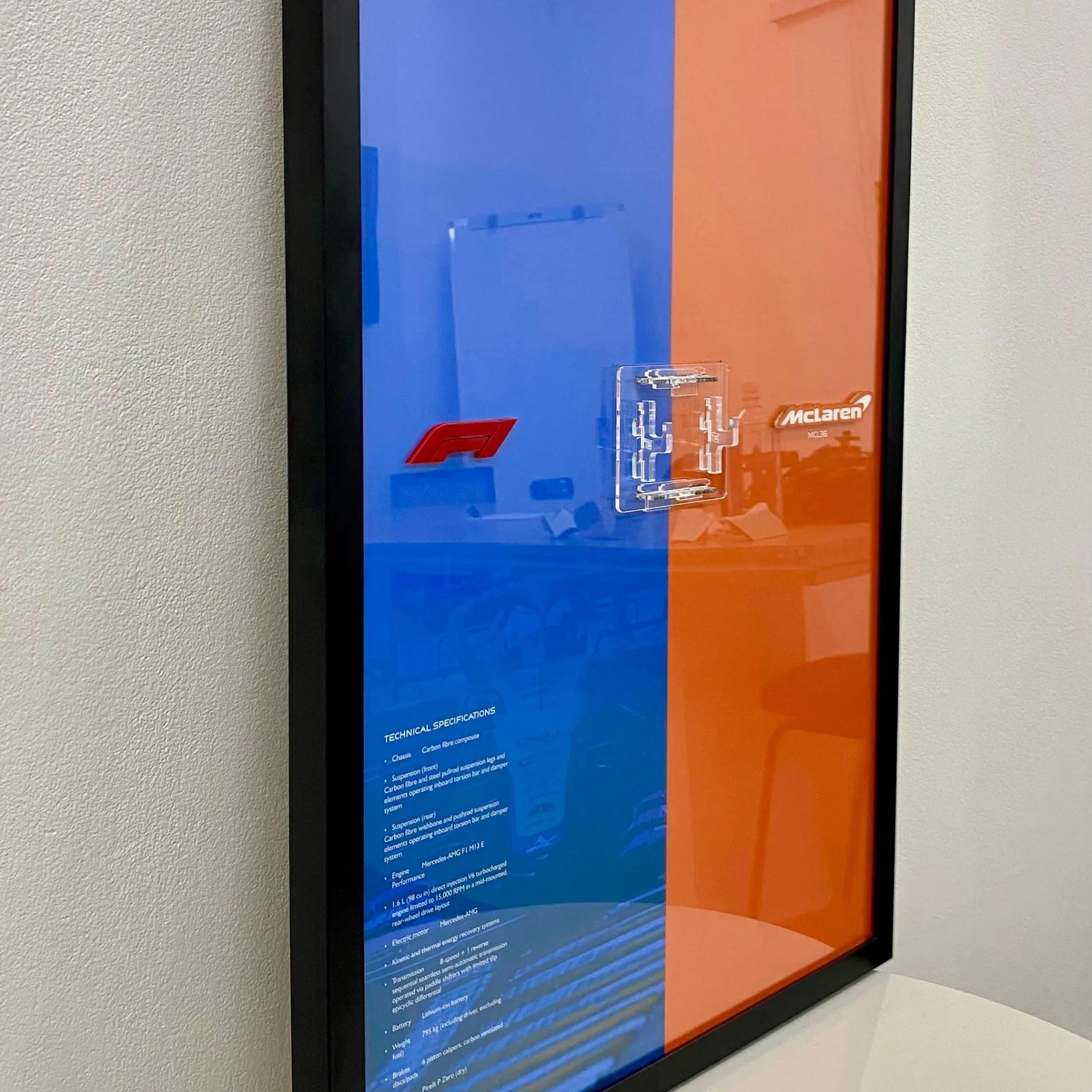Quadro de Acr&iacute;lico para a F&oacute;rmula-1 McLaren Team 2022