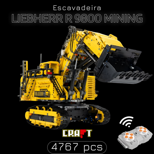 Escavadeira - Liebherr R 9800 Amarela (4767 pe&ccedil;as)