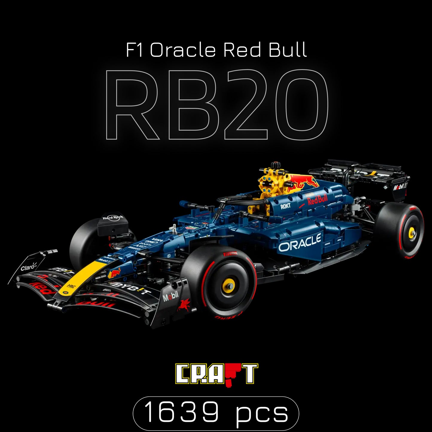 F&oacute;rmula 1 - Red Bull RB20 Oracle (1639 pe&ccedil;as)