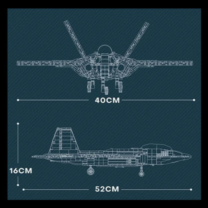 Ca&ccedil;a F-22 (1837 p&ccedil;s) - Brics Craft