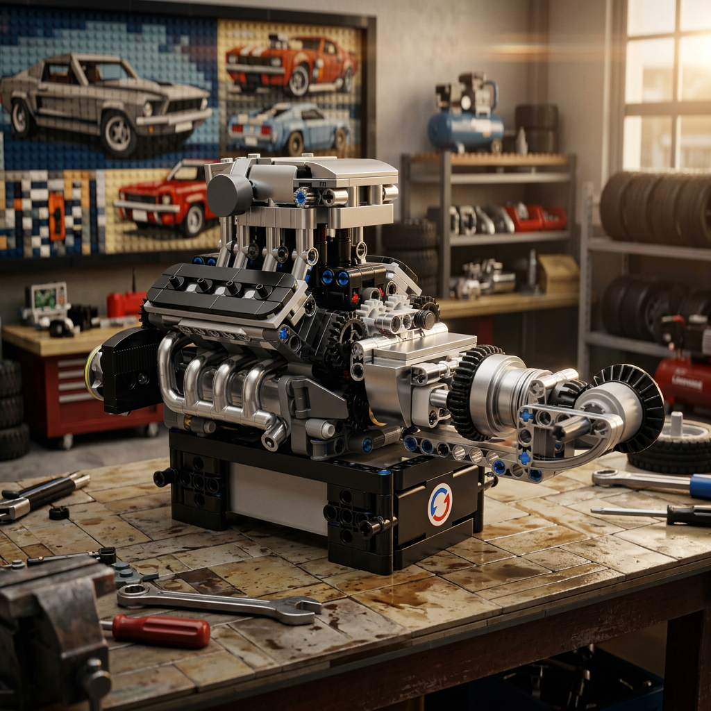 Motor V8 Turbinado (737 pe&ccedil;as)