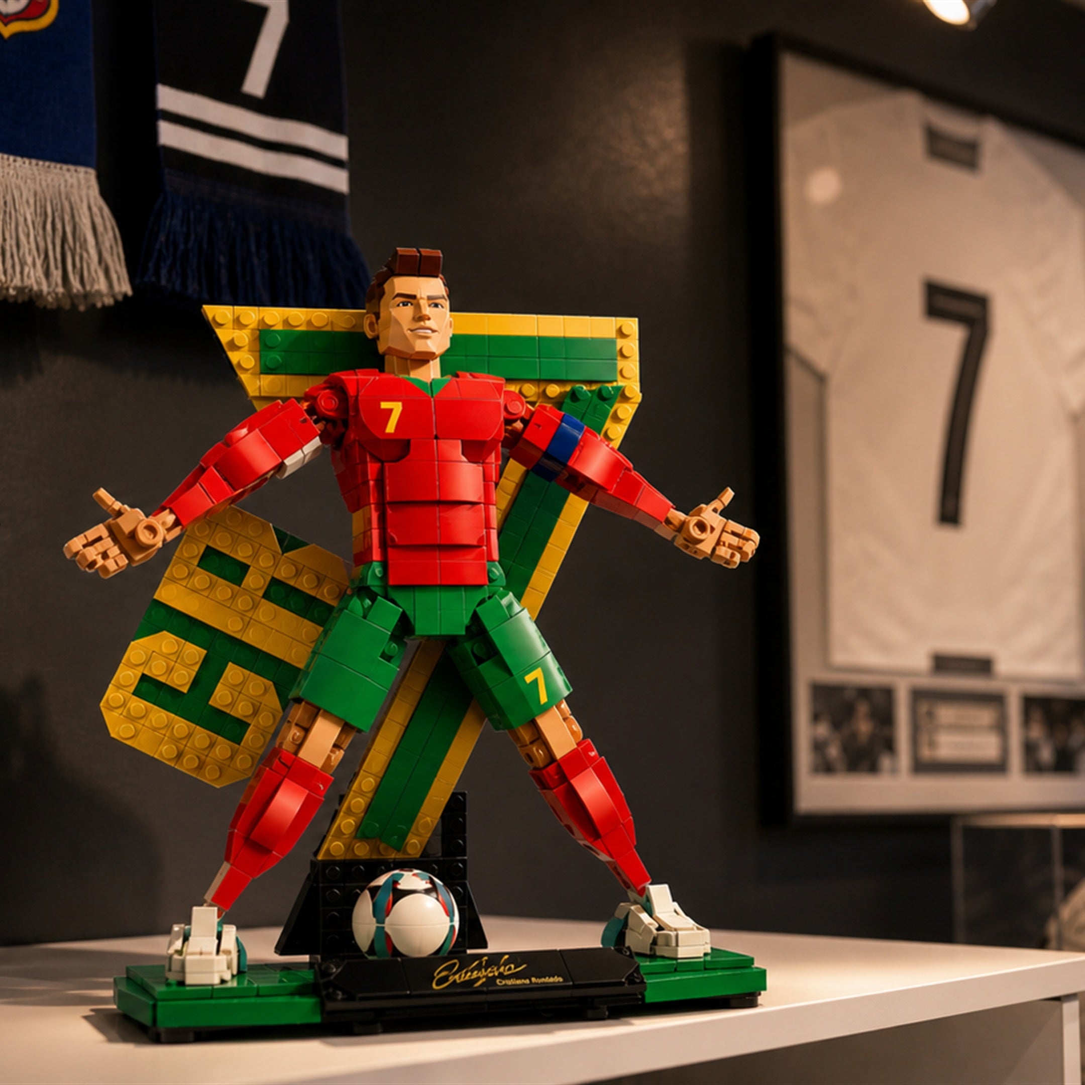 Cristiano Ronaldo Lenda do Futebol (854 pe&ccedil;as) - em quarto de colecionador