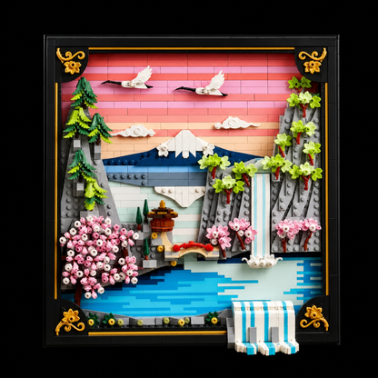 Quadro de Flor de Cerejeira Japonesa (1892 pe&ccedil;as)