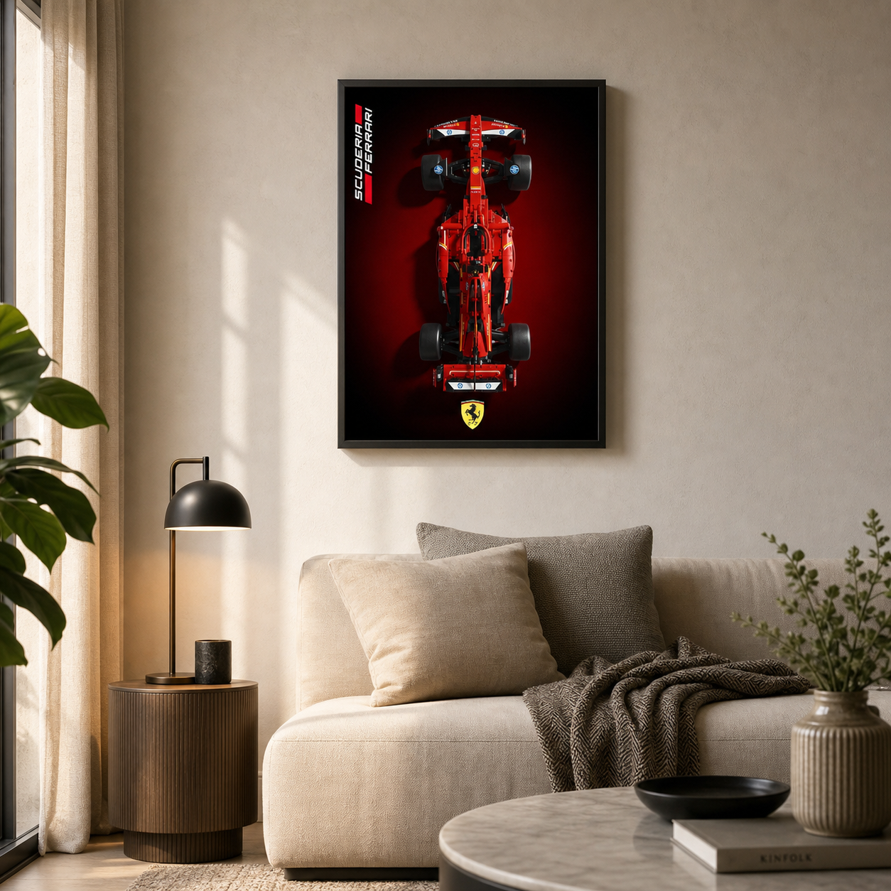Quadro Fosco para a F&oacute;rmula-1 Ferrari SF24 Degrade