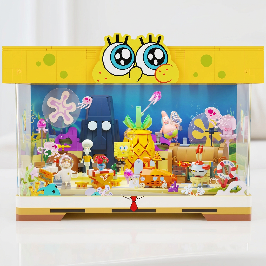 Bob Esponja - Praia da Fenda do Biquini (1140 pe&ccedil;as)