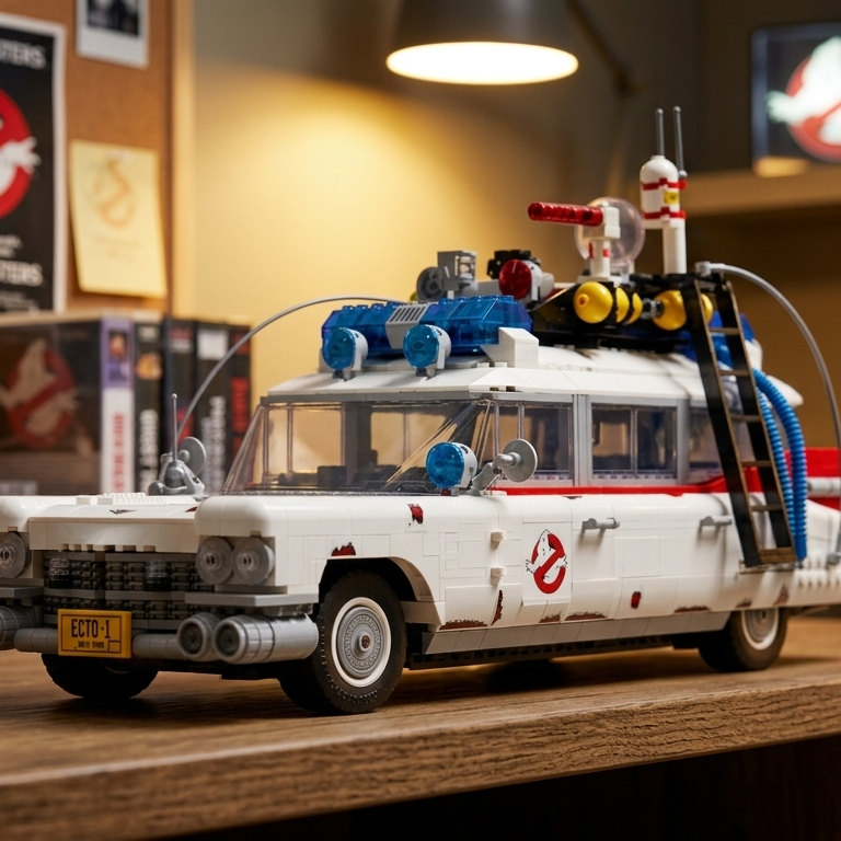 Cadillac ECTO-1 dos Ca&ccedil;a-Fantasmas (2352 pe&ccedil;as)