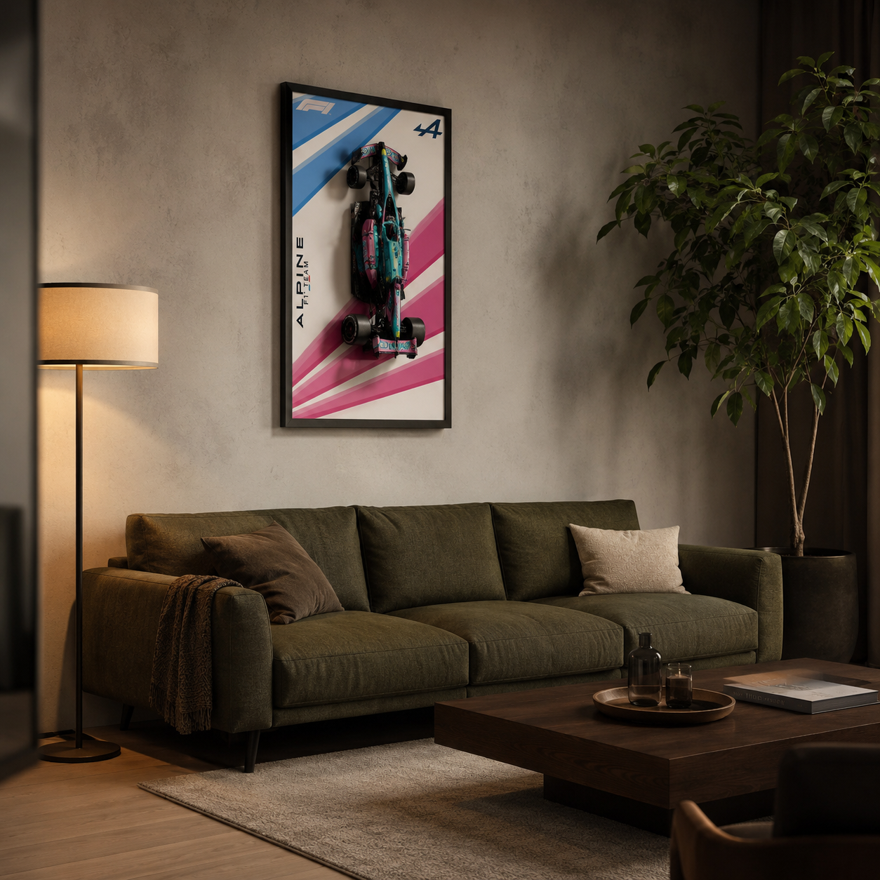 Quadro de Acr&iacute;lico para F&oacute;rmula 1 Alpine A524