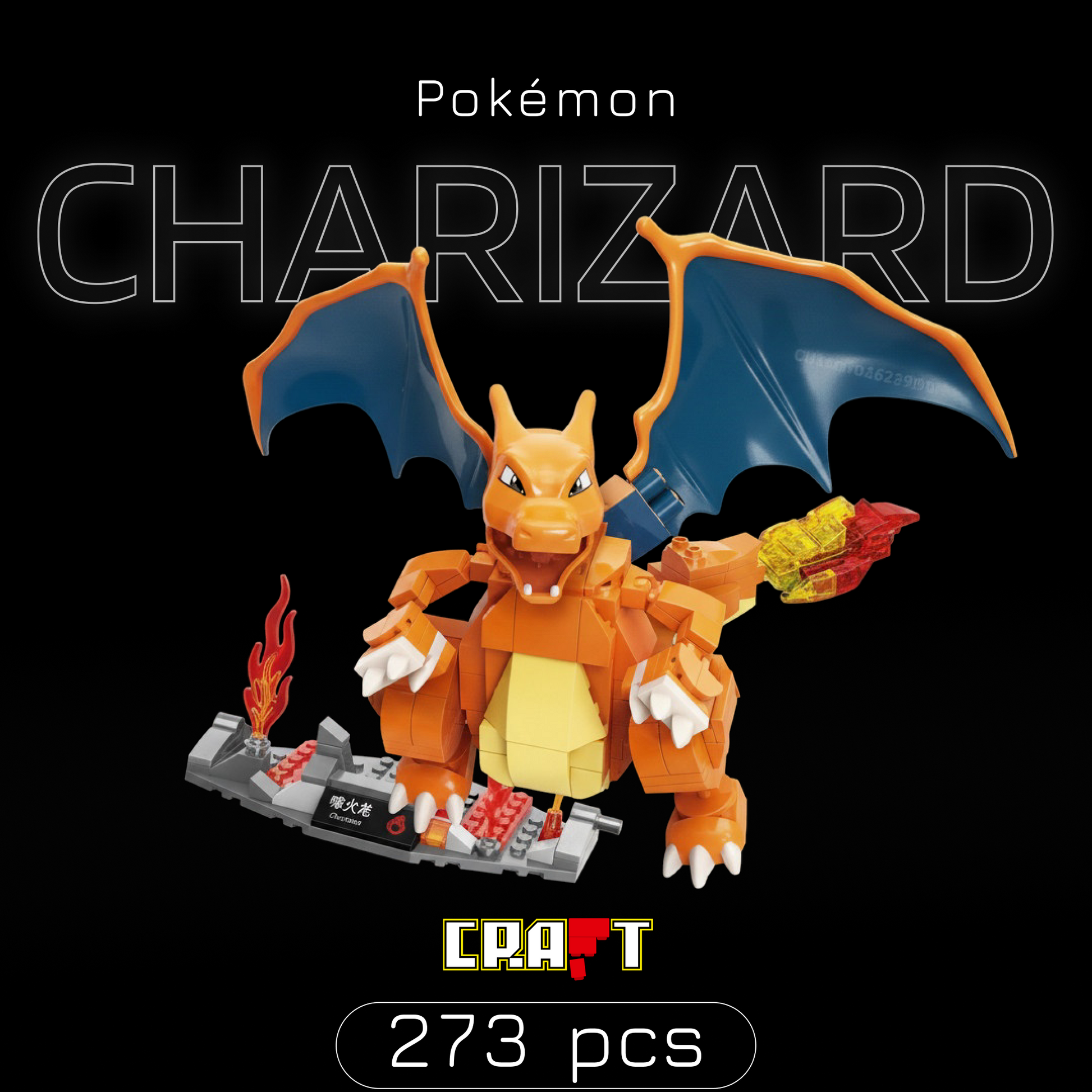 Pok&eacute;mon - Charizard (273 pe&ccedil;as)