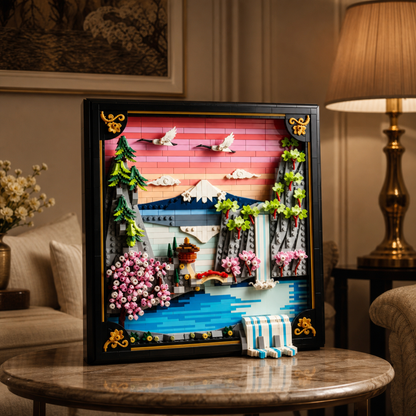 Quadro de Flor de Cerejeira Japonesa (1892 pe&ccedil;as)