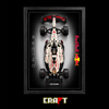 Quadro para F&oacute;rmula 1 - Max Verstappen RB21 degrad&ecirc;