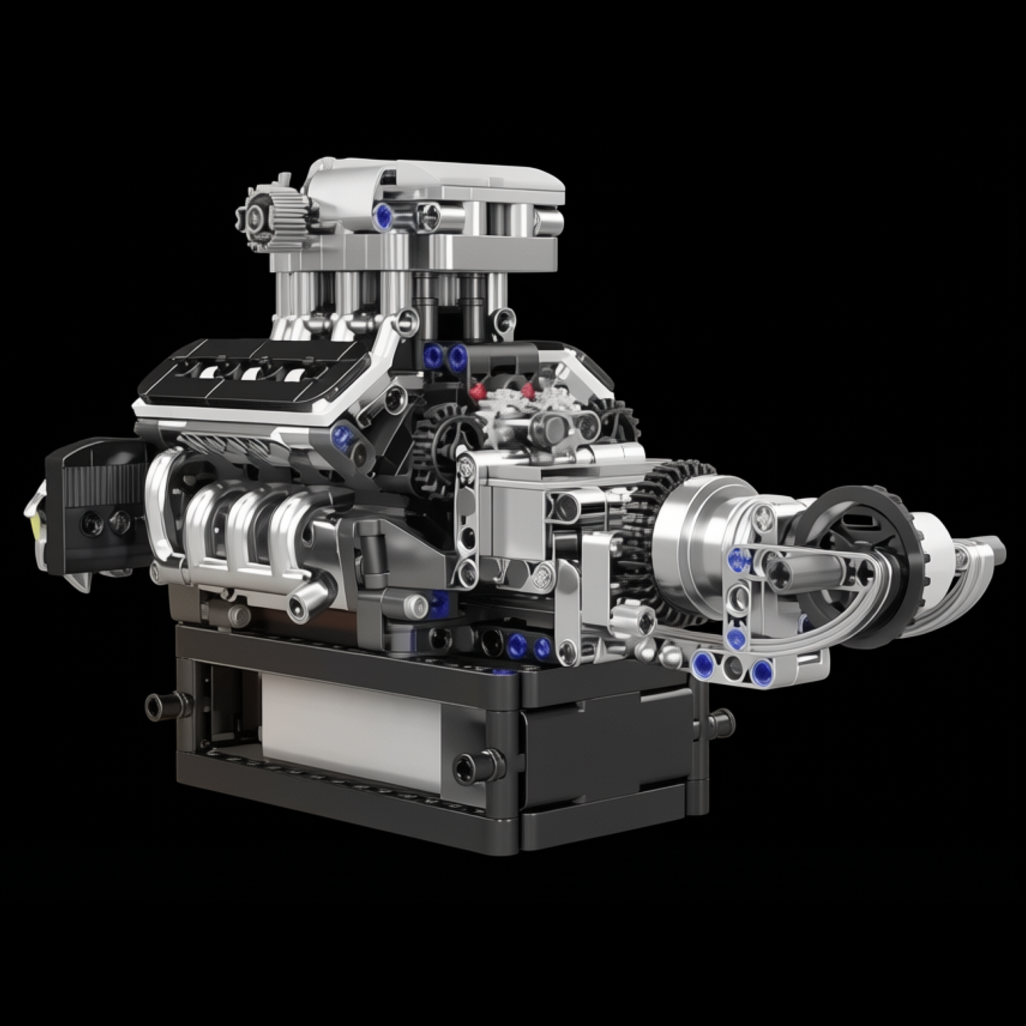 Motor V8 Turbinado (737 pe&ccedil;as)