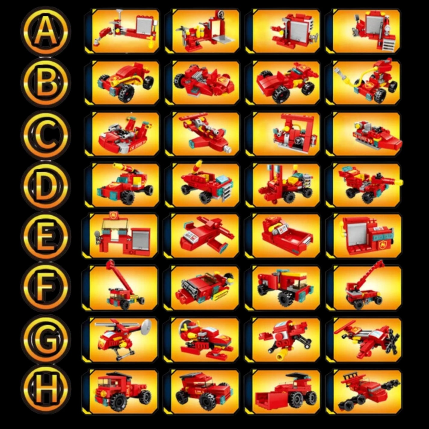 Posto de Bombeiros (8 em 1) - Brics Craft