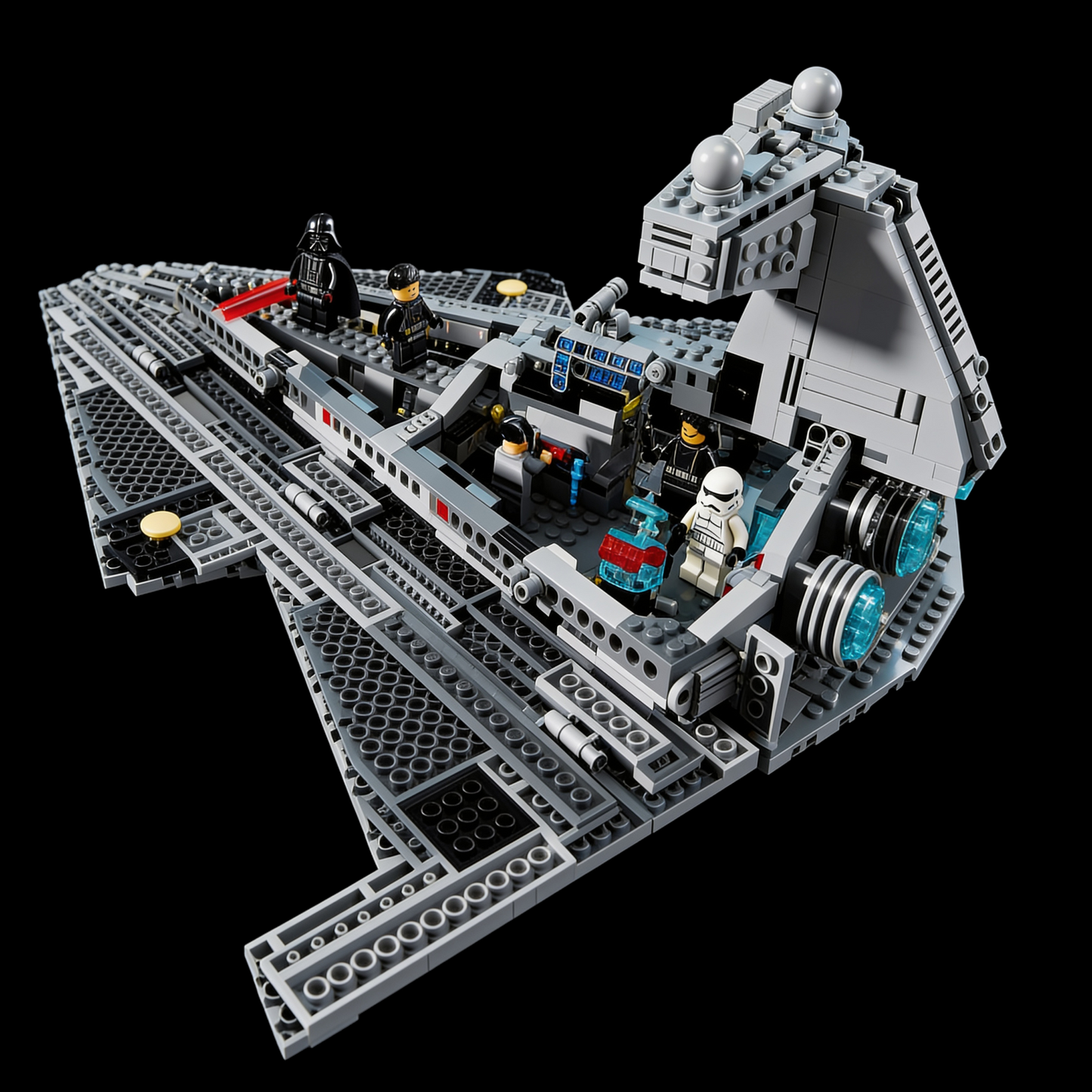 Capa 3 do LEGO Star Wars 75394 com vista interna do Destruidor Estelar Imperial