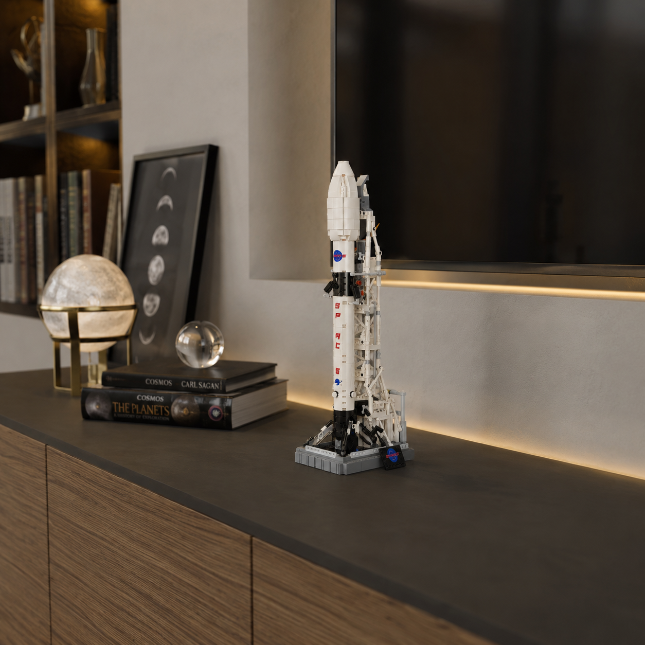 Foguete Espacial SpaceX Falcon 9 (869 pe&ccedil;as)