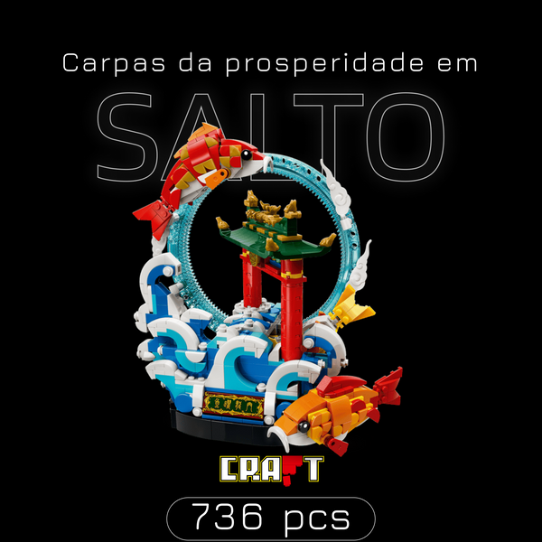 Carpas da Prosperidade em Salto (736 peças)