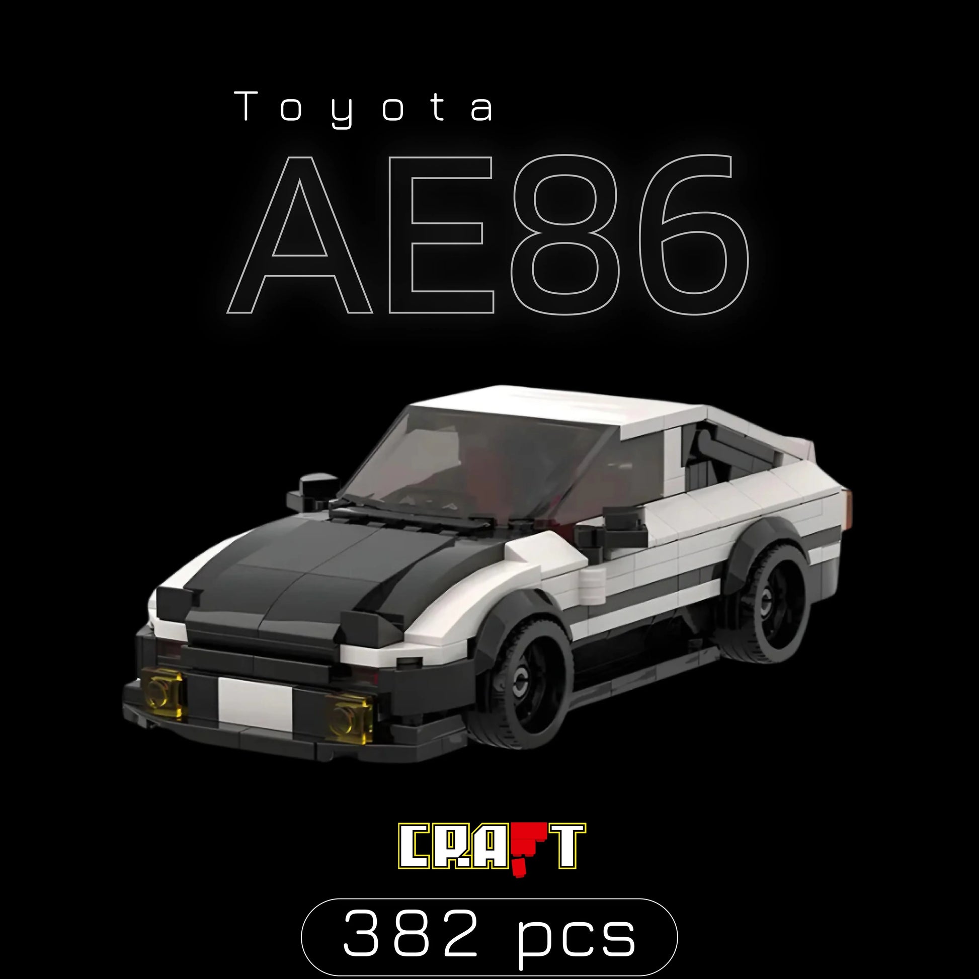 Toyota AE86 (382 p&ccedil;s) - Brics Craft