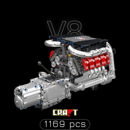 Motor V8 (1169 pe&ccedil;as)