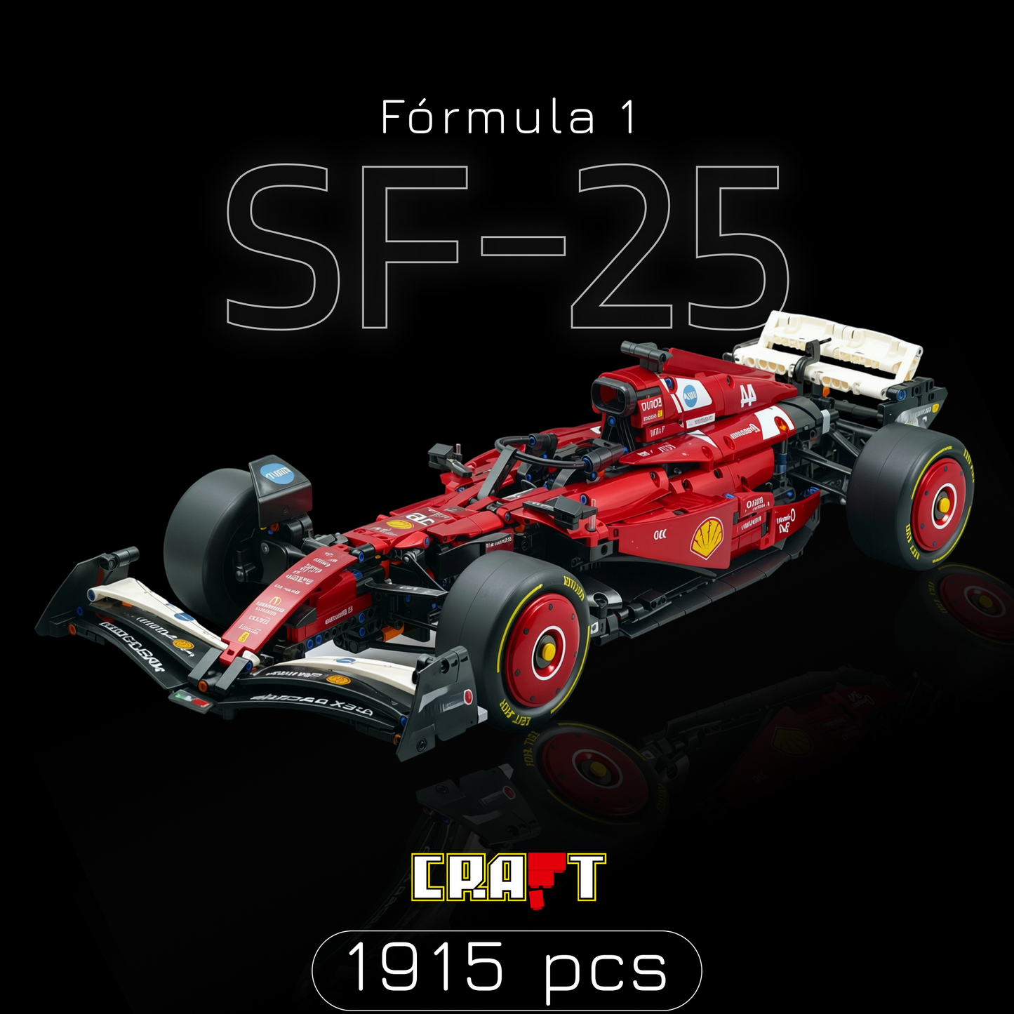 F&oacute;rmula 1 - Ferrari SF25 (1915 pe&ccedil;as)