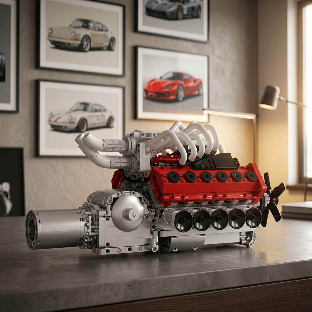Motor V12 Aspirado Naturalmente (1366 pe&ccedil;as)