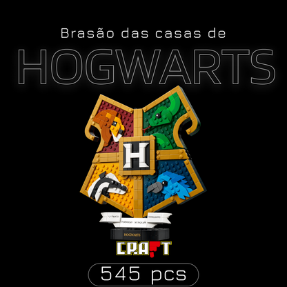 Harry Potter - Bras&atilde;o das Casas de Hogwarts (545 pe&ccedil;as) - imagem de capa 1 - Brics Craft