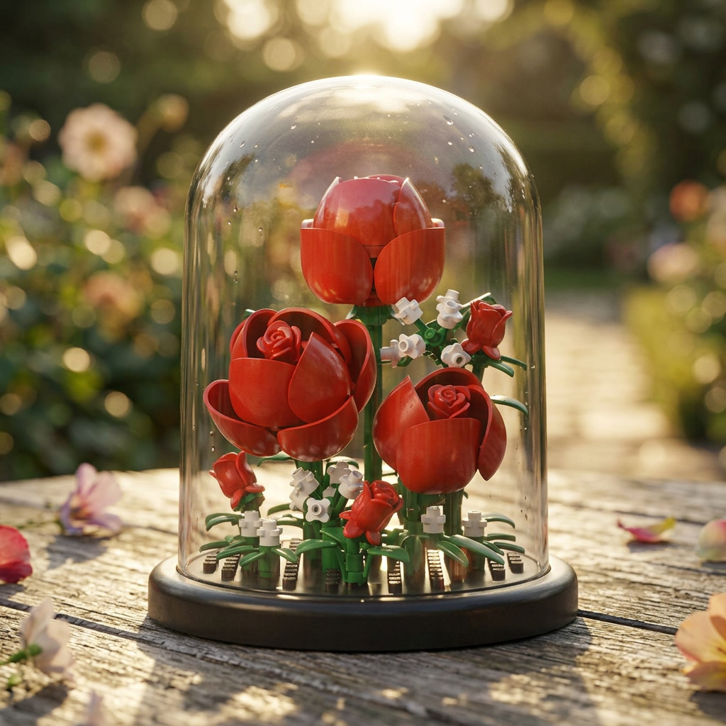 Redoma de Rosas (151 pe&ccedil;as)