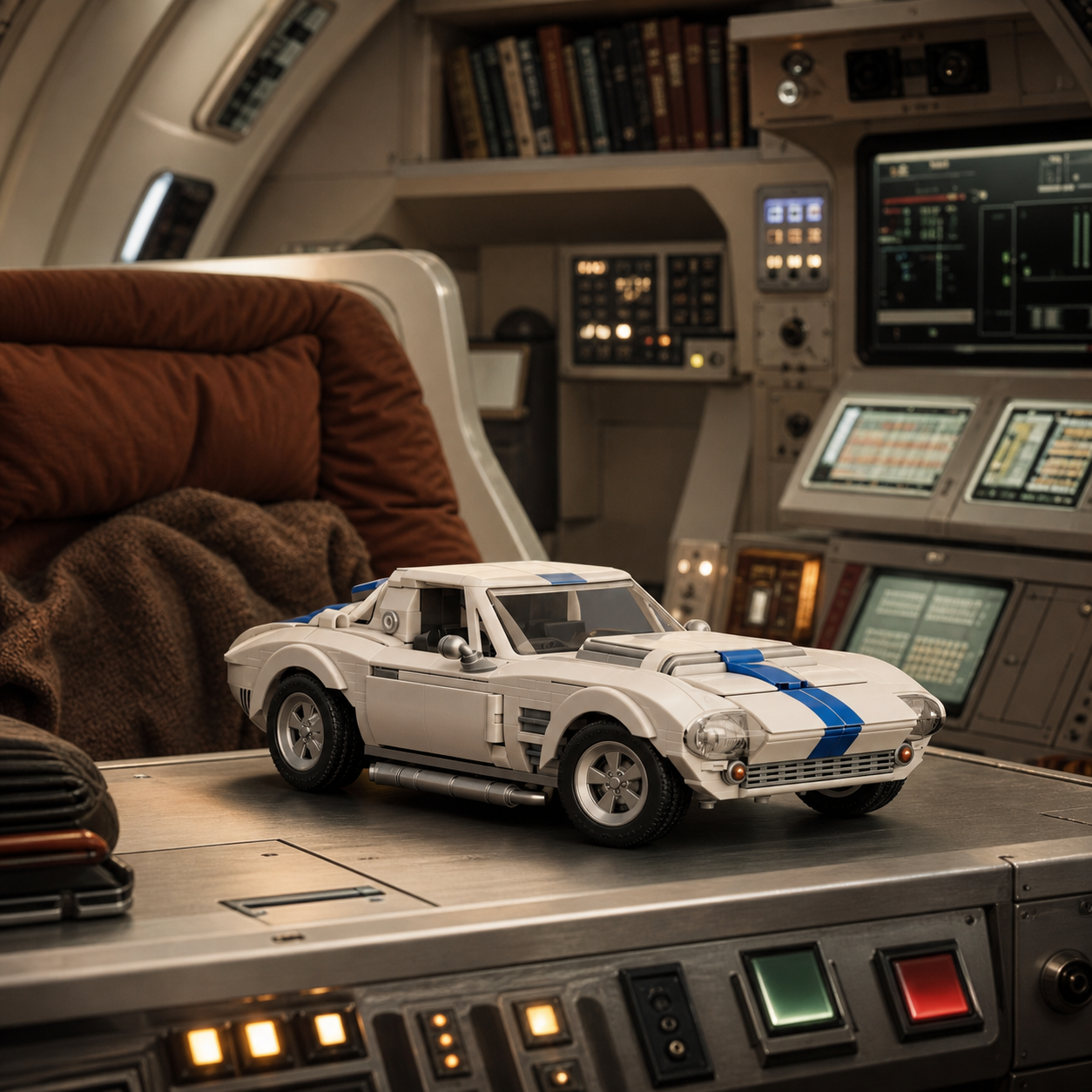 Hot Wheels Corvette Grand Sport (918 pcs) &mdash; 02 ambiente cockpit retro