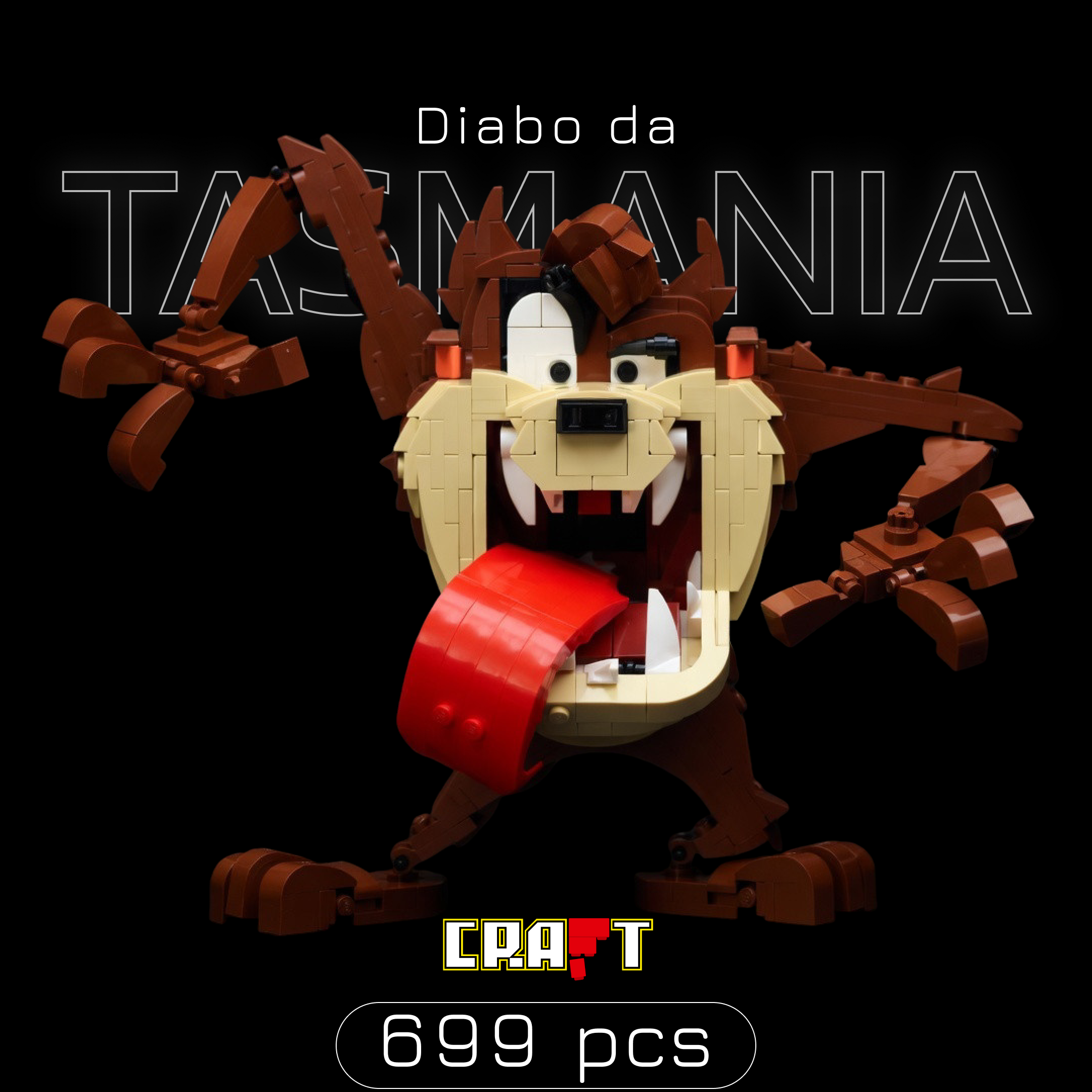 Looney Tunes - Diabo da Tasm&acirc;nia (699 pe&ccedil;as)